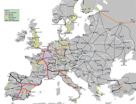 File:High Speed Railroad Map Europe 2011.png - Wikimedia Commons