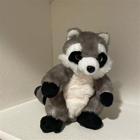 raccoon stuffed animal #plushie #animal #raccoon... - Depop