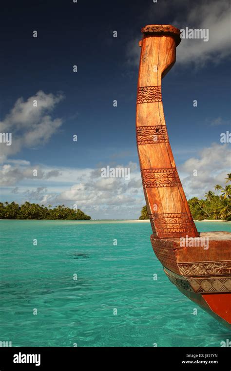 aitutaki lagoon viii Stock Photo - Alamy