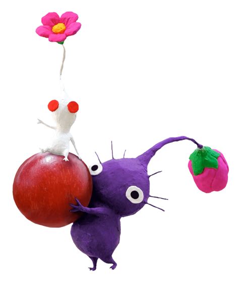 File:Purple and White Pikmin Clay Art.png - Pikipedia, the Pikmin wiki