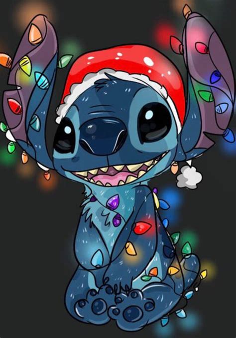 Download Colorful Christmas Stitch Drawing Wallpaper | Wallpapers.com