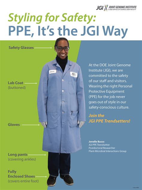 Styling for Safety: PPE, It's the JGI Way - DOE Joint Genome Institute