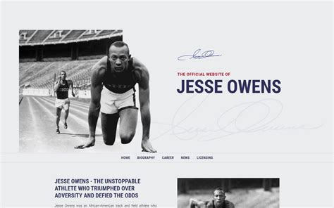 Jesse Owens | Official Website | Track & Field Olympic Athlete