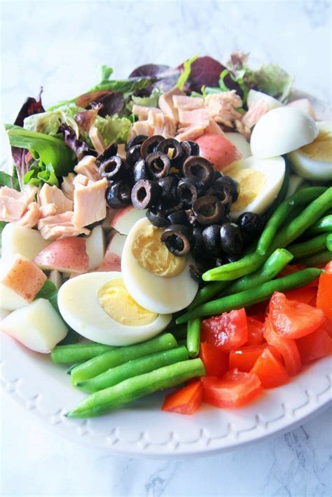 Tuna Nicoise Salad with Black Olive Vinaigrette | Recipe | Nicoise salad, Tuna nicoise salad ...