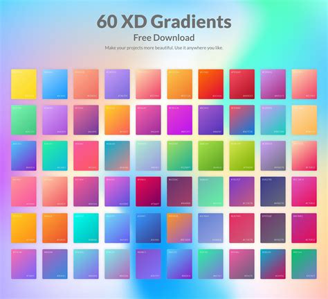 60 XD Gradients - Free Downlaod on Behance | Gradient color design, Free design resources ...
