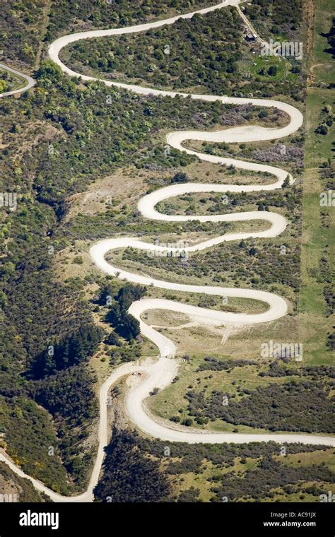 Zigzag Road to the Remarkables Ski Field Queenstown South Island New ...