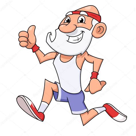 Old man jogging — Stock Vector © den0909 #176155144