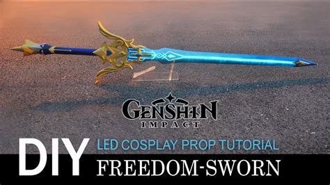 Freedom Sworn - Genshin Impact cosplay prop DIY tutorial kazuha sword ...