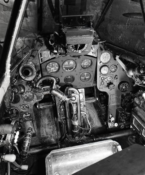 Cockpit de Havilland Vampire. - Forsvarets museer / DigitaltMuseum