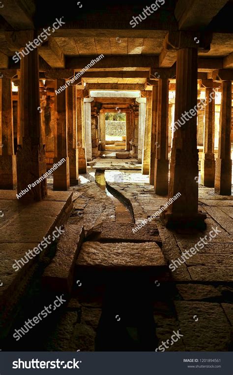 Architectural Pillars Lord Shiva Temple Hampi Stock Photo 1201894561 ...