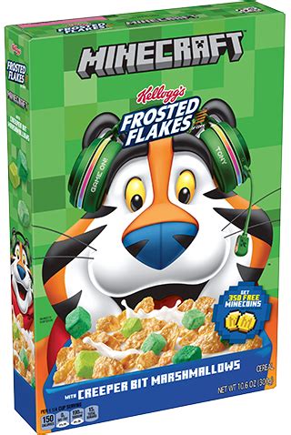 Kellogg's® Frosted Flakes® Minecraft® with Creeper Bit Marshmallows