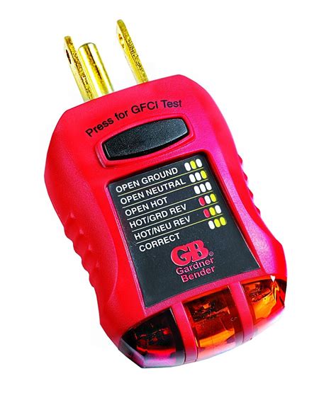 Buy the Gardner Bender GFI-3501 Ground Fault Receptacle & Outlet Tester | Hardware World