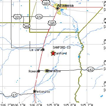 Sanford, Colorado (CO) ~ population data, races, housing & economy