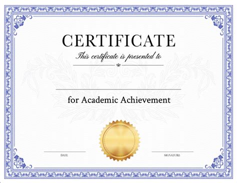 Certificate of Achievement Templates - SimpleCert