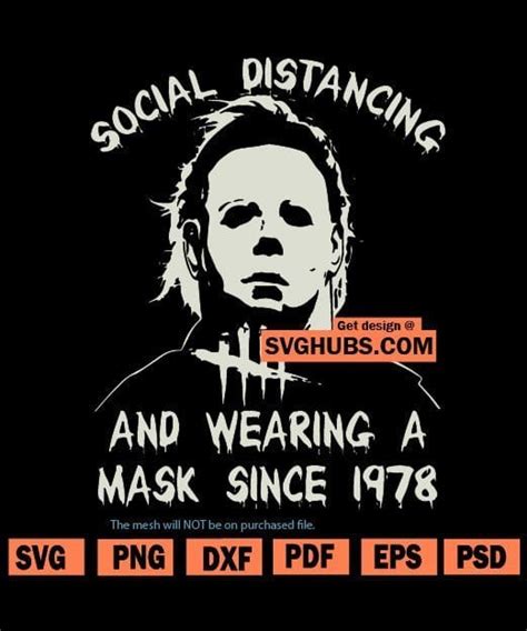 Michael Myers Social Distancing SVG, Michael Myers Social Distancing Since 1978 SVG