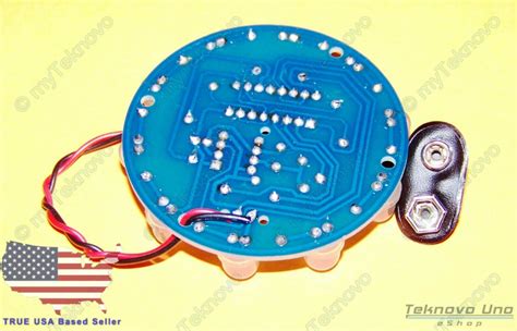 2x ASSEMBLED Round JUMBO WHITE Diffused LED Chaser Scroller DIY KITs 5-12V - USA