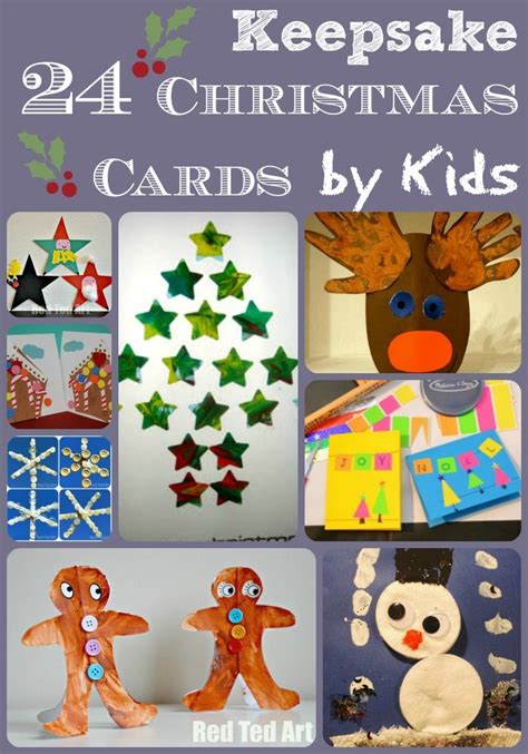 Christmas Card Ideas for Kids - Red Ted Art - Make crafting with kids ...