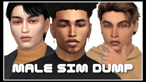 Male Sim Dump - Sims 4 CAS + CC Folder & Sims Download - YouTube