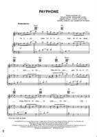 Maroon 5 - Payphone - Free Downloadable Sheet Music