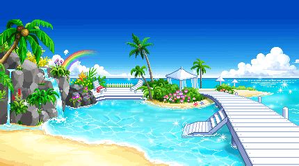 Beaches | Scenery, Pixel art background, Scenery background