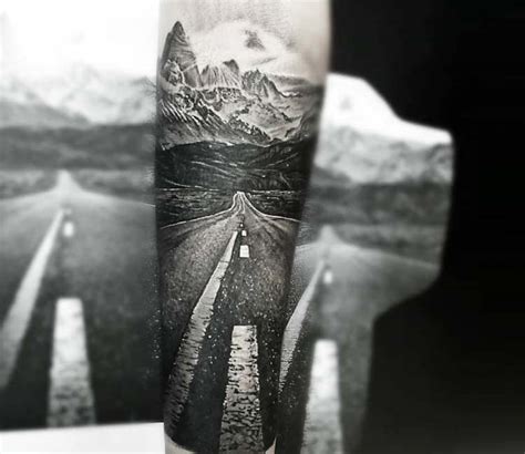 Road to Mountain tattoo by Nastasya Ustinova | Photo 24603