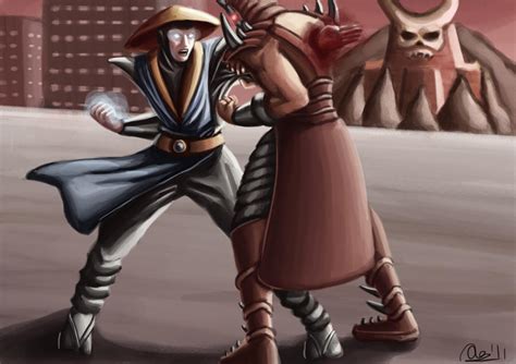 Raiden VS Shao Kahn by Artisteternal on DeviantArt