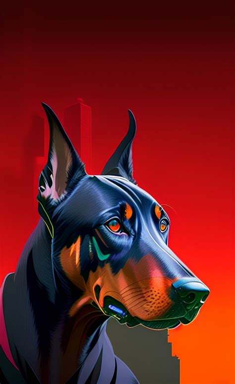 Doberman Poster Art Wall, Wall Art Decor, Poster Prints, Posters ...