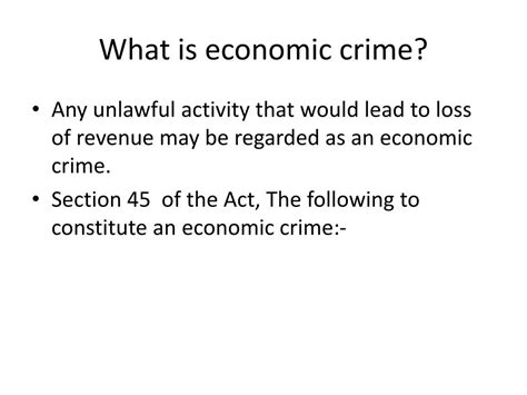 PPT - ANTI CORRUPTION AND ECONOMIC CRIMES ACT, 2003 PowerPoint ...