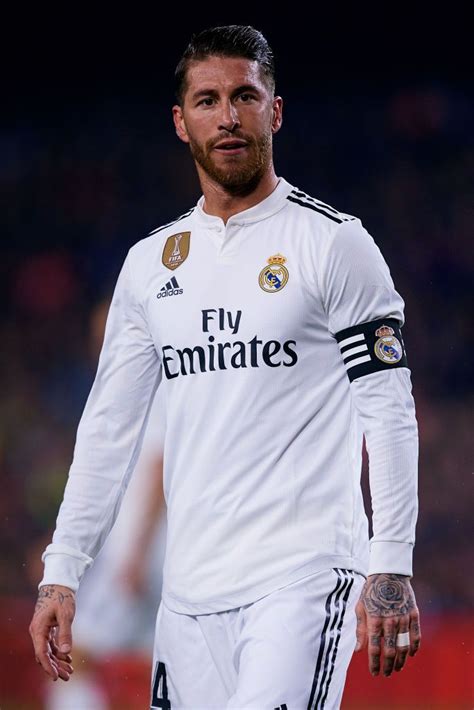 Sergio Ramos of Real Madrid CF looks on during the Copa del Rey Semi ...