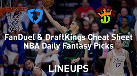 FanDuel & DraftKings NBA Cheat Sheet 2/21/20