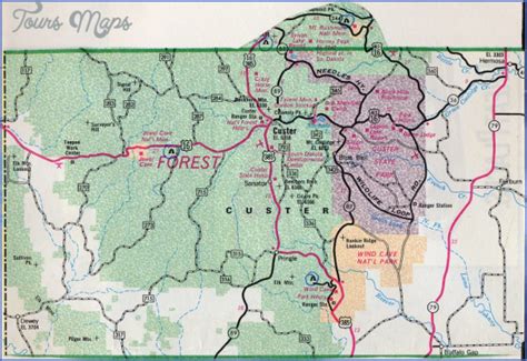 Custer State Park Map South Dakota | Toursmaps ® With Regard To Custer State Park Map ...