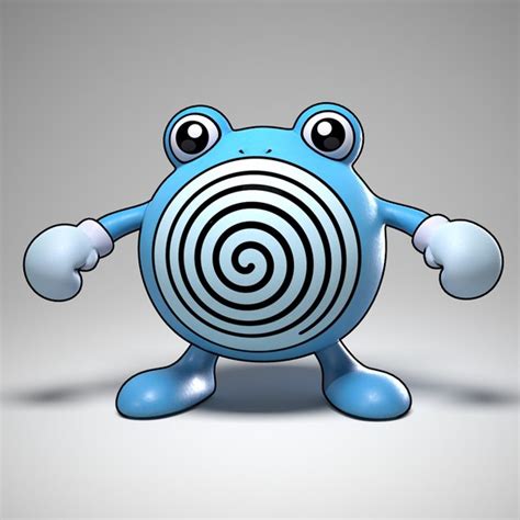 3d poliwhirl pokemon model