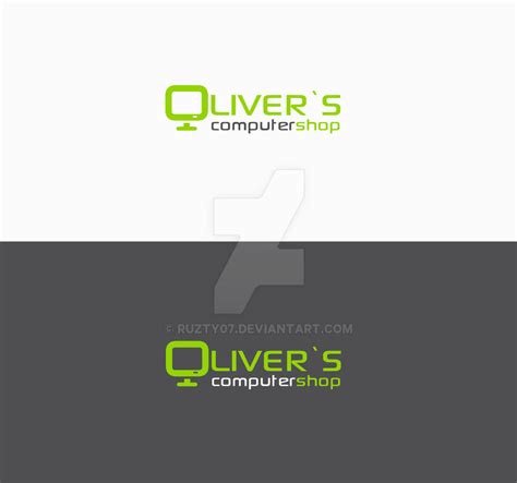 Oliver`s Computer Shop Logo Design by ruzty07 on DeviantArt