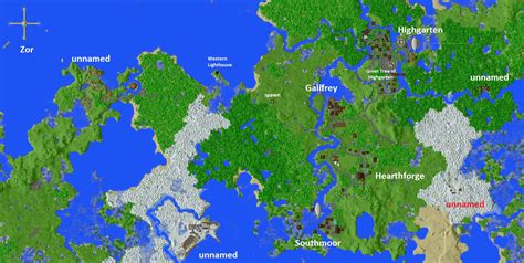 Minecraft Demo World Map | Time Zones Map