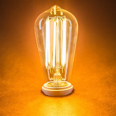 ST18 LED Filament Bulb - 40 Watt Equivalent Vintage Light Bulb ...