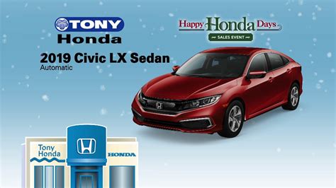 Happy Honda Days Sales Event 2019 - Civic - YouTube