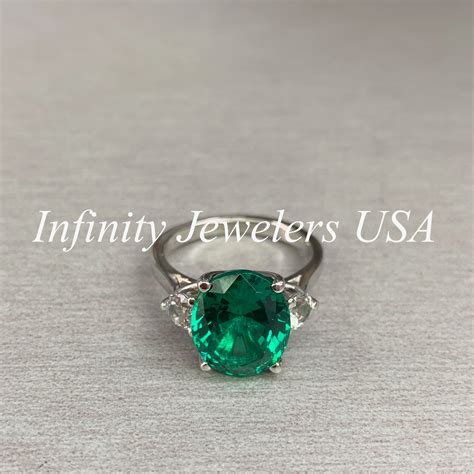 Emerald Engagement Ring Oval Emerald Ring Oval Cut Emerald - Etsy