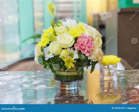 Beautiful Aster Flower Bouquet Stock Photo - Image of composition ...