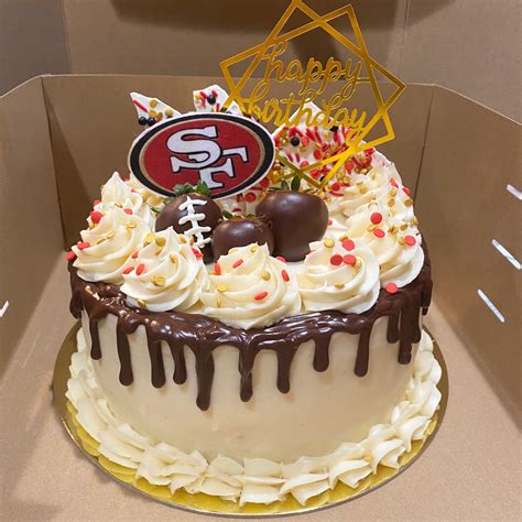 San Francisco 49er’s Birthday Cake | 49ers cake, Football birthday cake ...