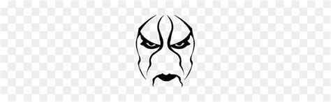 Nwo Sting Face - Face Paint PNG - FlyClipart