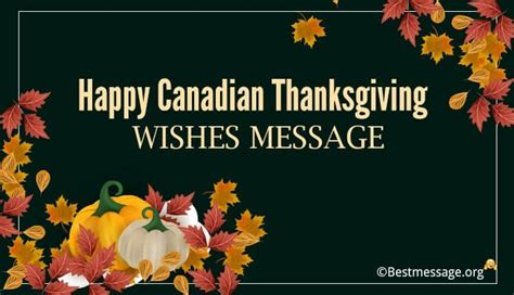 Happy Canadian Thanksgiving Wishes Messages, Quotes