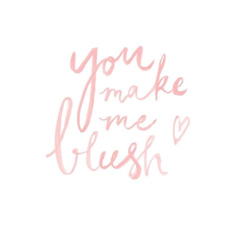 #kgoletters: You make me blush Hand lettered love script for your Stage Neck Inn wedding or ...