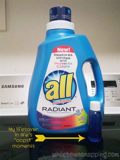 3 Ways You Can Use all Radiant Laundry Detergent | While He Was Napping