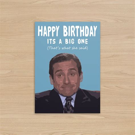 Michael Scott Birthday Card the Office US Birthday Card Thats What She ...