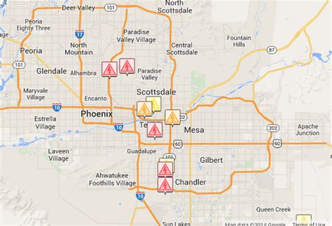 Srp Power Outage Map Mesa