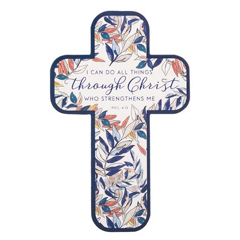 All Things Through Christ Cross Bookmark Set - Philippians 4:13