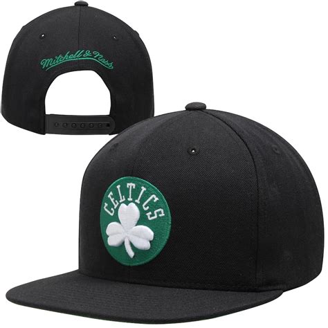 Mitchell & Ness Boston Celtics Standard Logo Snapback Adjustable Hat ...