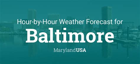 Hourly forecast for Baltimore, Maryland, USA