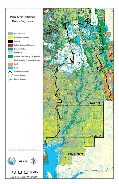 Peace River Watershed Historic Vegetation, May 4, 2001