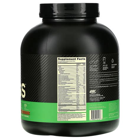 Optimum Nutrition, Serious Mass, Protein Powder Supplement, Chocolate ...